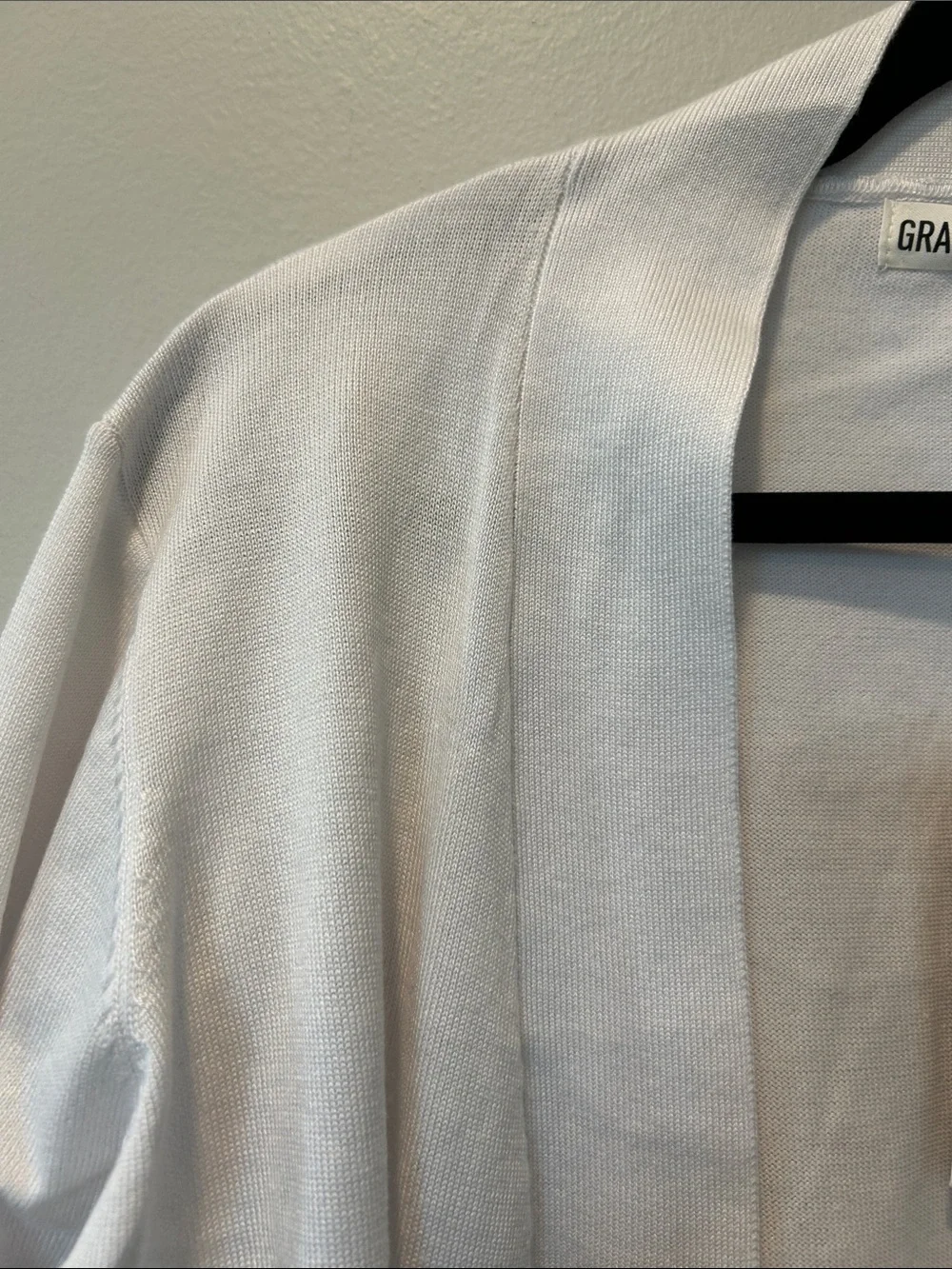 Grace Karin Ivory Open-Front Cropped Knit Cardigan - Picture 3 of 4